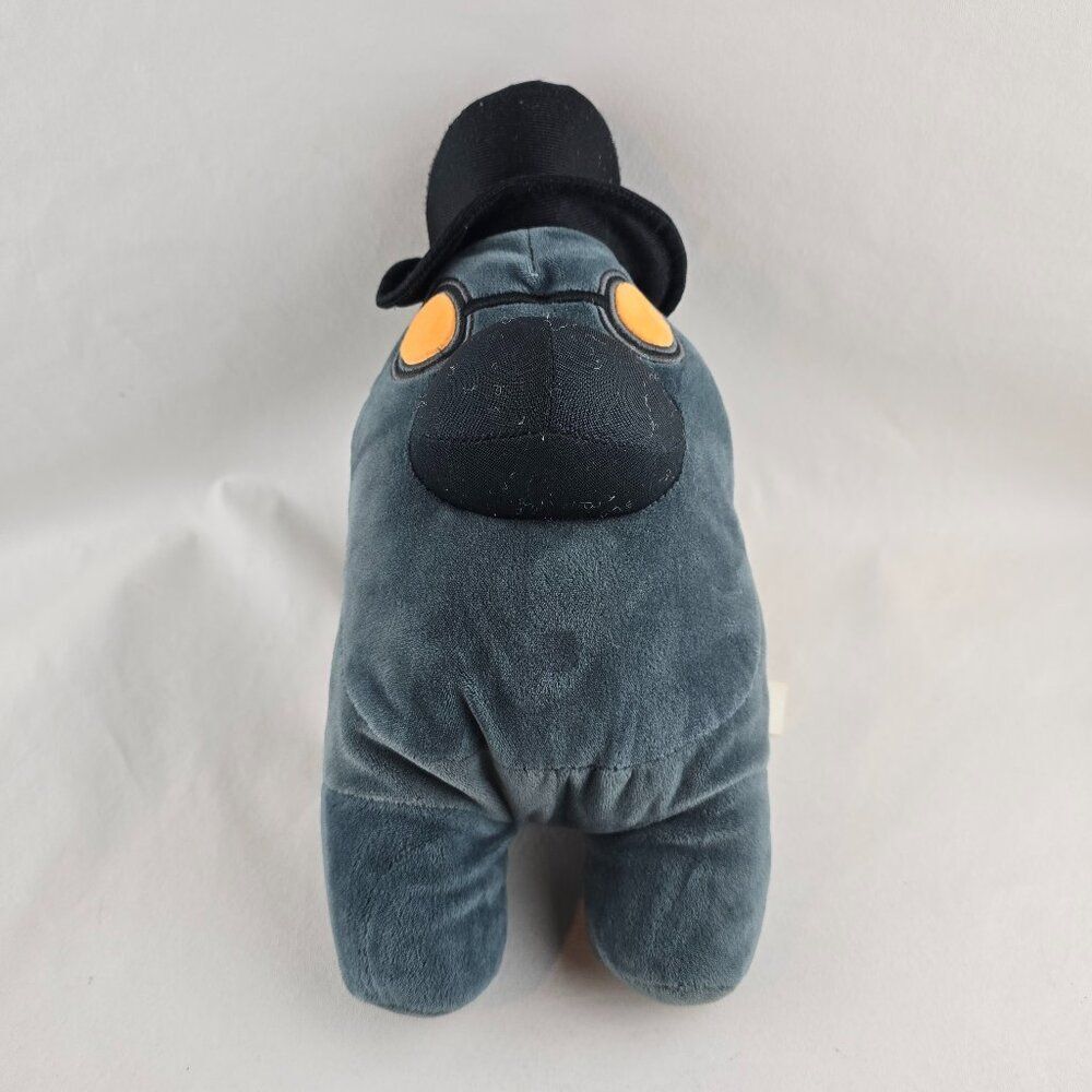 Among Us Plush Gray Crewmate Top Hat Edition Soft Stuffed Toy Gamer Gift